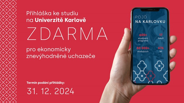 Přihláška zdarma na Univerzitu Karlovu